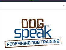 Tablet Screenshot of dogspeak101.com